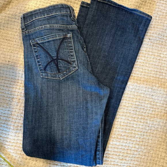 Kut from the Kloth Jeans Womens 8 Blue So Low Boot Cut Medium Wash Denim - Picture 3 of 10